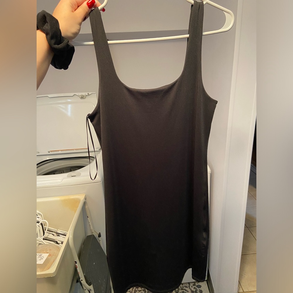 Urban Planet Black Contour Mini Dress